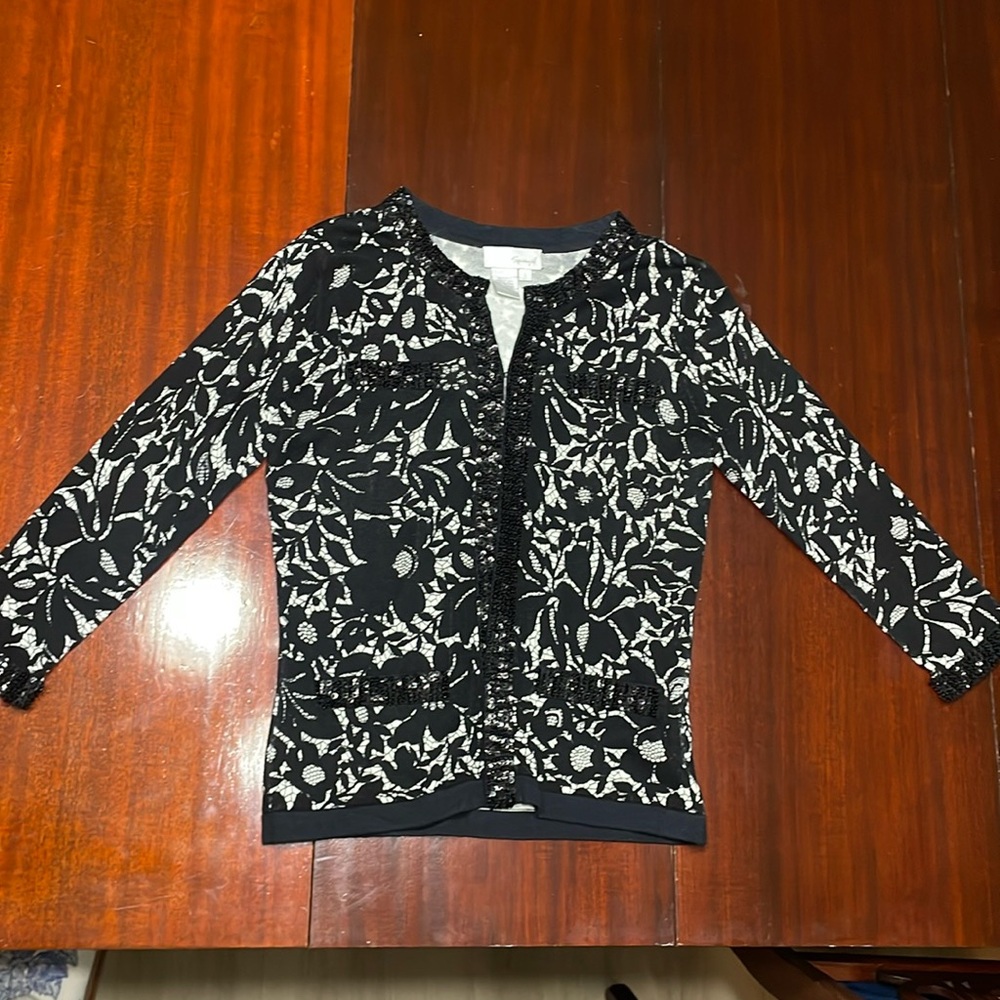 Spiegel Sequined Cardigan Size Small